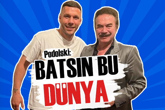 Podolski den Orhan Gencebay paylaşımı: Batsın bu dünya!