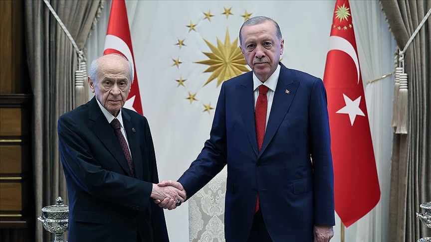 Erdoğan dan Bahçeli ye ziyaret