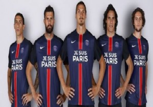PSG oyuncularından  Ben Paris im forması