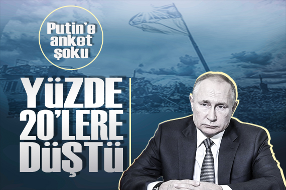 Putin e anket şoku: Destek yüzde 20 lere kadar düştü