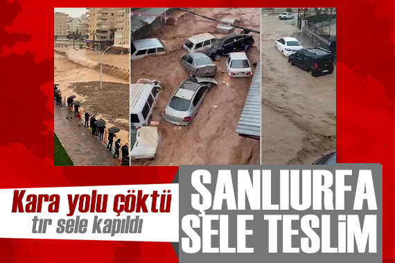 Validen açıklama geldi: Karayolu çöktü, tır sele kapıldı