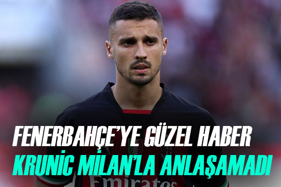 Fenerbahçe için büyük fırsat! Krunic, Milan ile anlaşamadı