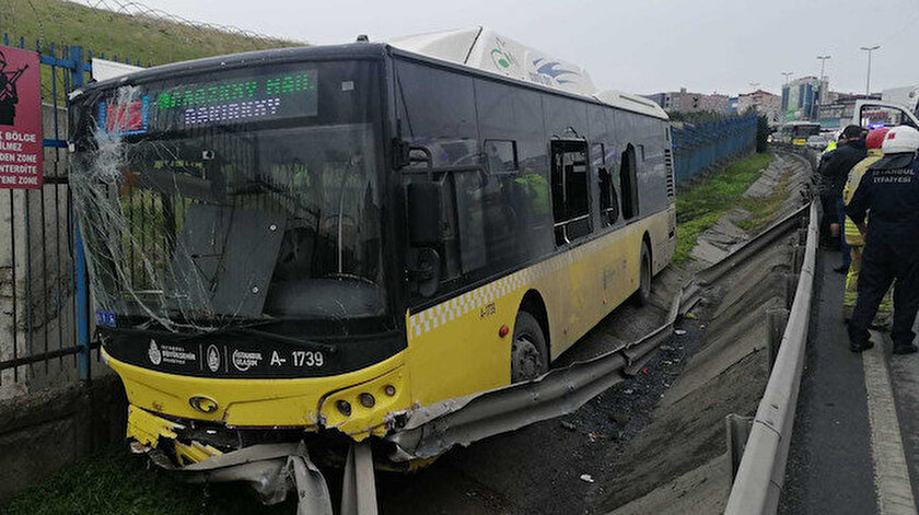 İETT otobüsü kazası: 5 yaralı