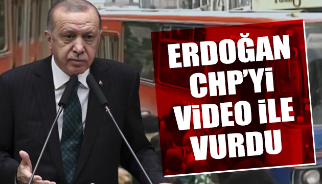 Erdoğan CHP yi video ile vurdu
