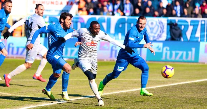 Çaykur Rizespor, Erzurumspor u 1-0 mağlup etti