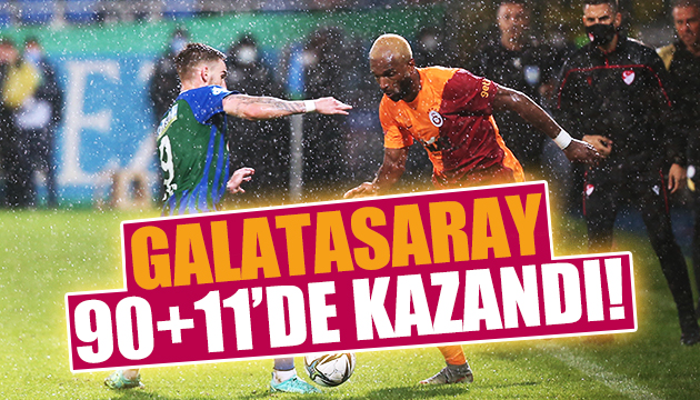 Galatasaray son dakikada kazandı!