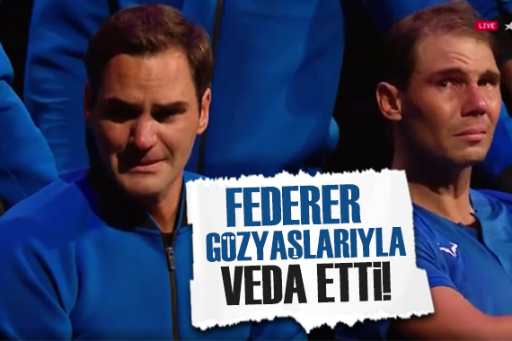 Roger Federer, gözyaşlarıyla kortlara veda etti!