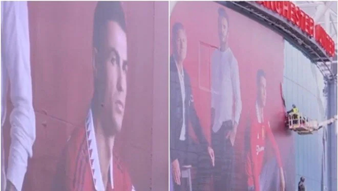 Ronaldo nun posteri söküldü!