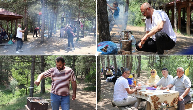 Piknikçiler Çamlık Milli Parkı na akın etti