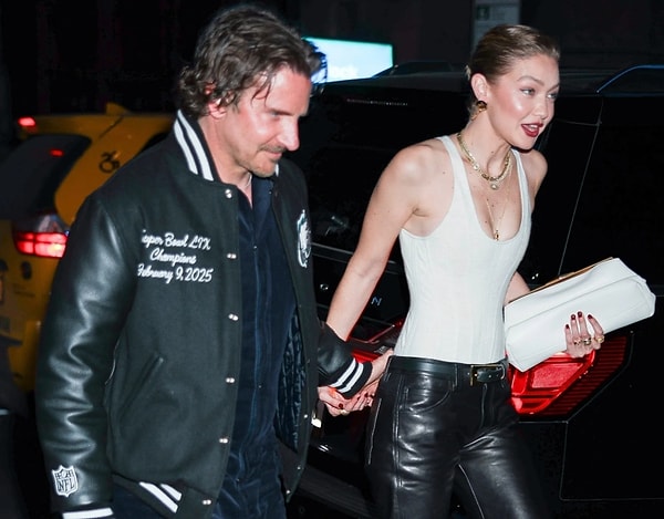 Gigi Hadid ve Bradley Cooper dudak dudağa poz verdi!