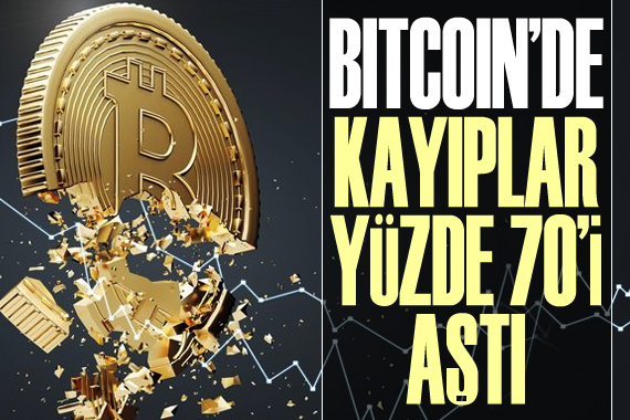 Bitcoin de kayıplar yüzde 70 i aştı