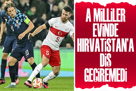 A Milli Futbol Takımı, Hırvatistan a boyun eğdi