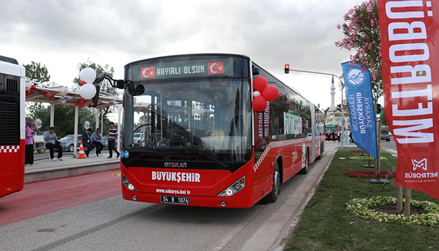 Sakarya da ilk metrobüs denemesi