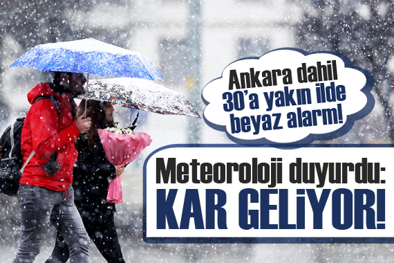 Meteoroloji duyurdu: Çok sayıda ile yoğun kar geliyor!