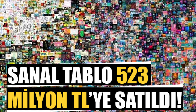 Sanal tablo 523 milyon liraya satıldı!