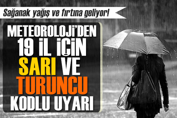 Meteoroloji den sağanak, kar, fırtına ve toz taşınımı uyarısı!
