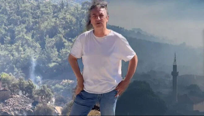 Ünlü şarkıcı yangın bölgesinde...  Arazi aracımla gerekirse su, hasta taşırım 