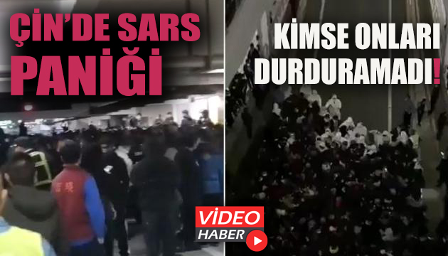 Çin de Sars paniği!