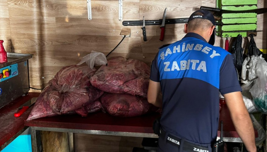 500 kilo et ve ciğer imha edildi