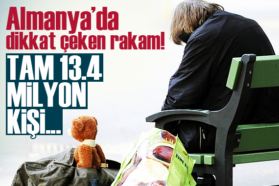 Almanya’da 13,4 milyon kişi yoksulluk sınırının altında yaşıyor