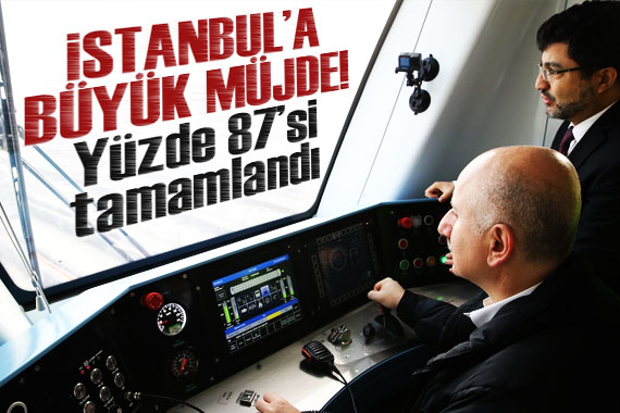 Halkalı-İstanbul Havalimanı Metro Hattı nın yüzde 87 si tamamlandı