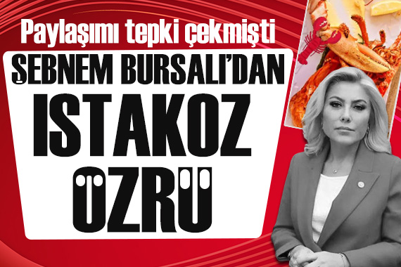 Istakoz paylaşımıyla gündem olan AK Partili Şebnem Bursalı özür diledi