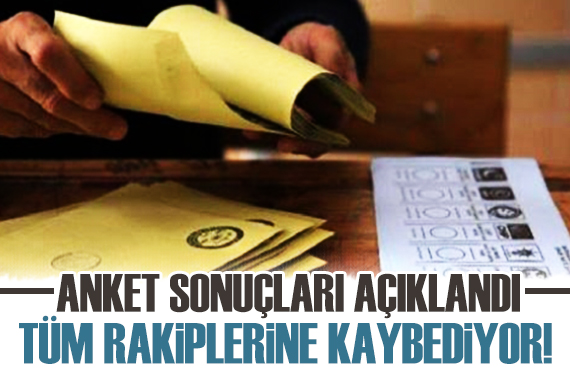 Anket sonucu açıklandı: İkinci turda tüm rakiplerine kaybediyor!