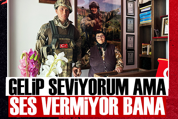 Şehit Bahattin Baştan ın annesine oğlunun heykeli hediye edildi