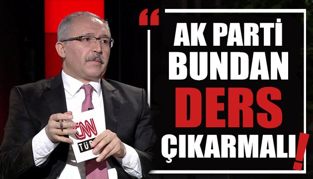 Abdulkadir Selvi: AK Parti bu işten ders çıkarmalı