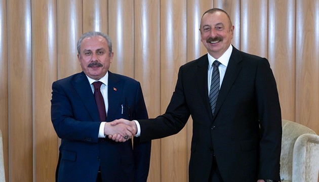 TBMM Başkanı Şentop, Aliyev'le buluştu!