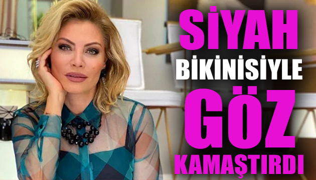 Seray Sever siyah bikinisi ile göz kamaştırdı!