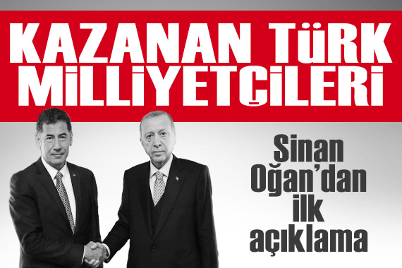 Sinan Oğan dan ikinci tur sonrası ilk açıklama!