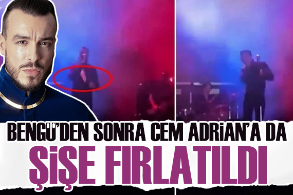 Van da Bengü den sonra Cem Adrian a da şişe fırlattılar