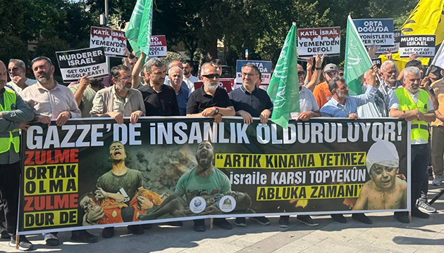 İstanbul da İsrail e protesto