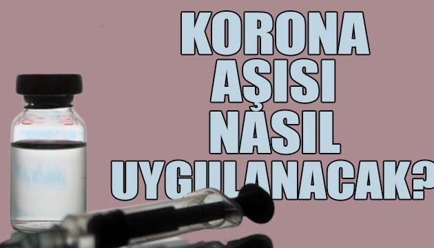 Korona aşısı nasıl uygulanacak?