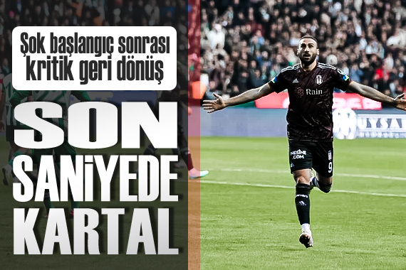 Beşiktaş, Konyaspor deplasmanında üç puanı son saniyede aldı