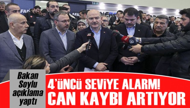 İçişleri Bakanı Süleyman Soylu: Dördüncü seviye alarm ortaya koyduk