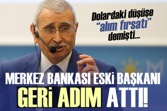 Merkez Bankası eski Başkanı Durmuş Yılmaz geri adım attı!