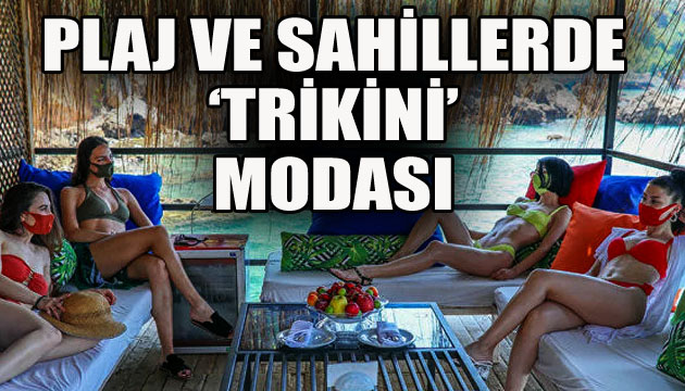 Plaj ve sahillerde  trikini  modası!