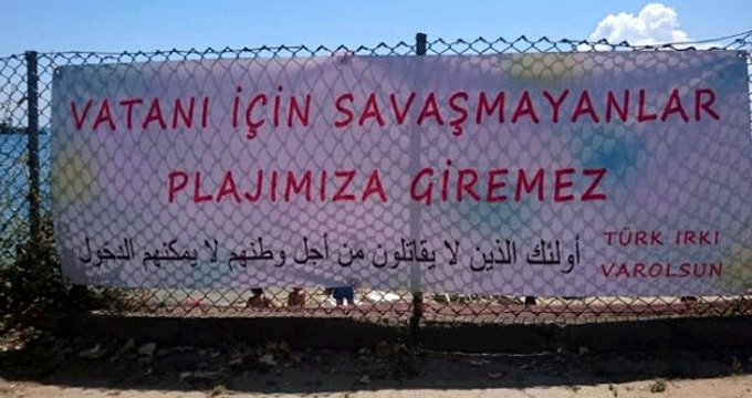 Suriyelilere plaj yasağı