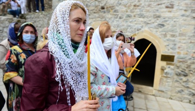 Sümela Manastırı'nda yıllar sonra ilk ayin
