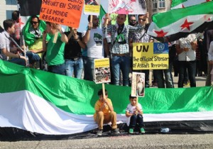 Suriyeli muhaliflerden protesto!