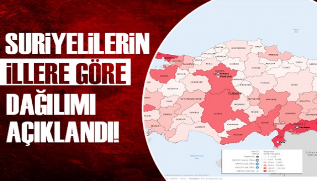 Birleşmiş Milletler açıkladı: Türkiye'deki Suriyelilerin yaşadığı iller ve oranları!