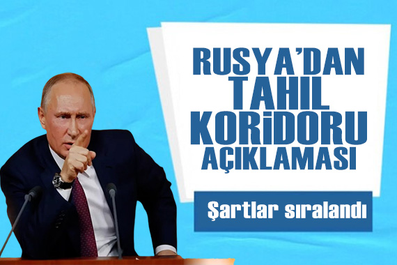 Rusya dan tahıl koridoru açıklaması!