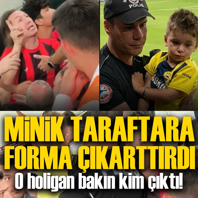 Minik çocuğun formasını çıkarttırmıştı: Tribün zorbası bakın kim çıktı!