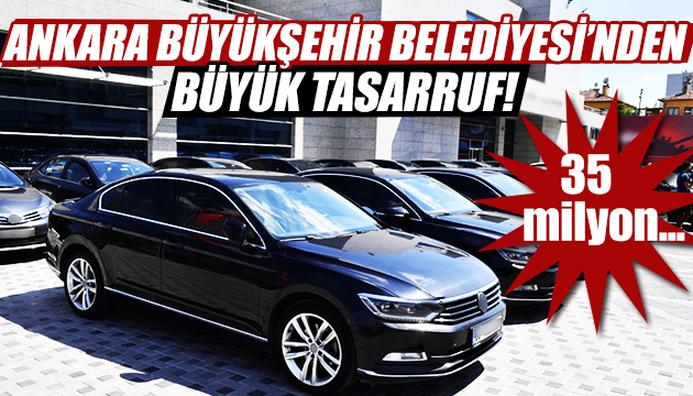 Ankara Büyükşehir Belediyesi nden büyük tasarruf!