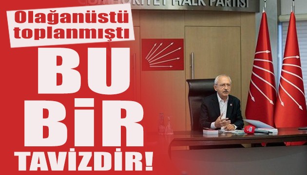 CHP'den MYK sonrası açıklama: Bu bir tavizdir!