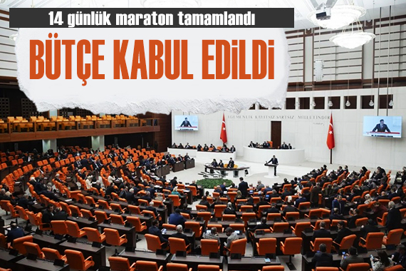 2024 bütçesi TBMM de kabul edildi!