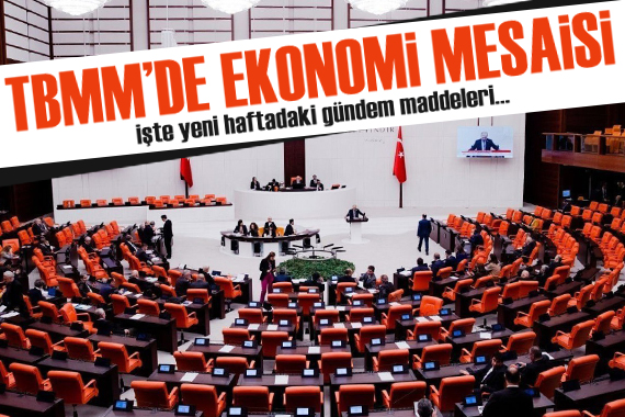 TBMM de ekonomi mesaisi! İşte gündemdeki maddeler...