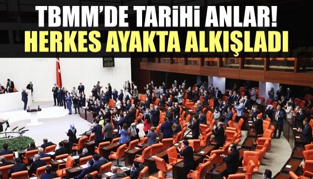 Ayasofya kararı TBMM'de ayakta alkışlandı
